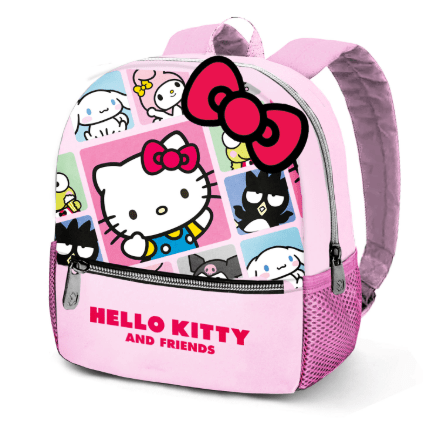 Mochila Multicolorida com Painéis Doces Hello Kitty - Papelaria Encantada