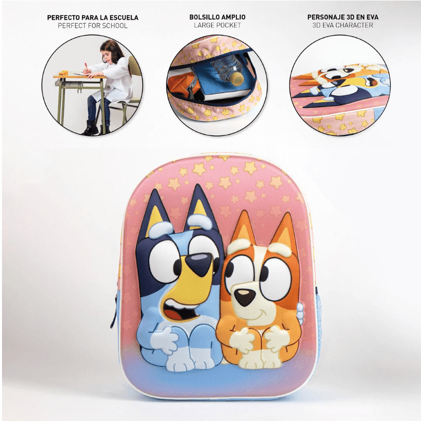 Mochila Pré-escolar Bluey - Papelaria Encantada