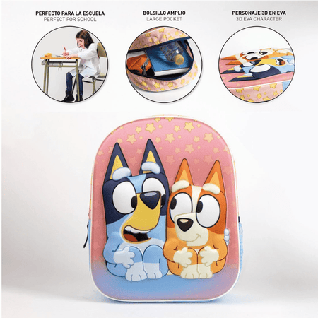 Mochila Pré-escolar Bluey - Papelaria Encantada