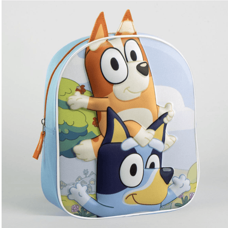 Mochila Pré-escolar Bluey e bingo - Papelaria Encantada