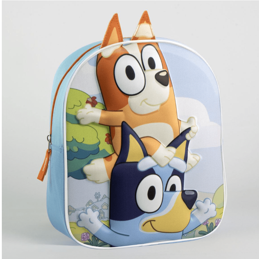 Mochila Pré-escolar Bluey e bingo - Papelaria Encantada