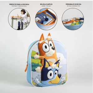 Mochila Pré-escolar Bluey e bingo - Papelaria Encantada