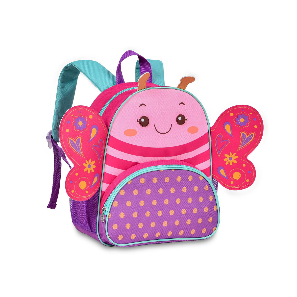 Mochila pré - escolar Borboleta Rosa 33cm - Papelaria Encantada