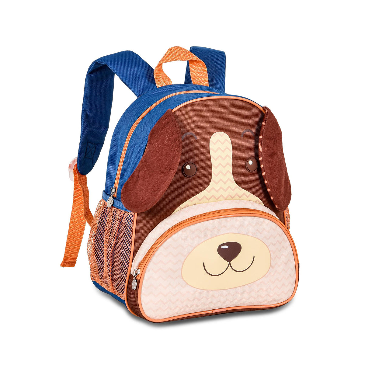 Mochila pré - escolar Cão castanho 33cm - Papelaria Encantada