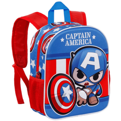 Mochila Pré-escolar Capitão America - Papelaria Encantada