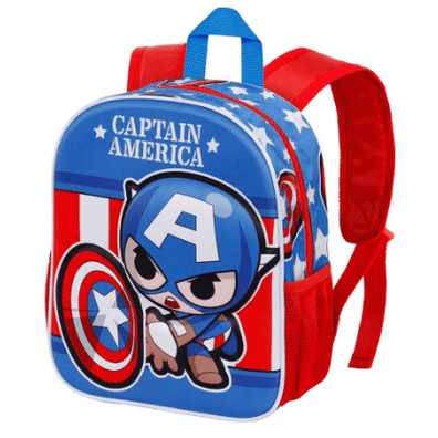Mochila Pré-escolar Capitão America - Papelaria Encantada