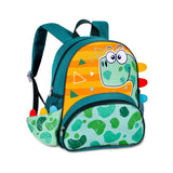 Mochila pré - escolar Dinossauro Verde 33cm - Papelaria Encantada