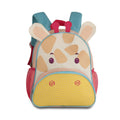 Mochila pré - escolar Girafa Amarela 33cm - Papelaria Encantada