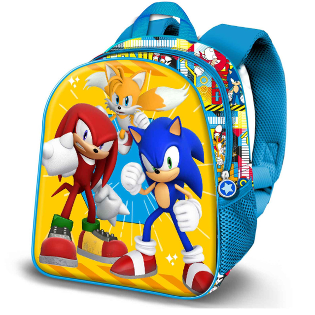 Mochila Pré-escolar Sonic e Knuckles - Papelaria Encantada