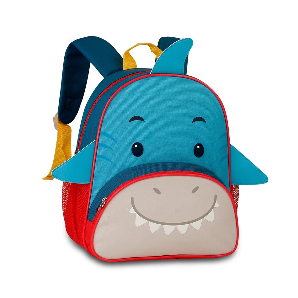 Mochila pré - escolar Tubarão 33cm - Papelaria Encantada