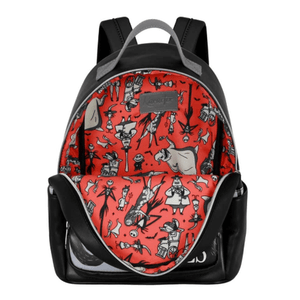 Mochila preta Nightmare Before Christmas Love - Papelaria Encantada