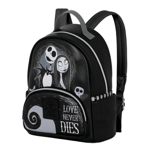 Mochila preta Nightmare Before Christmas Love - Papelaria Encantada