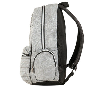 Mochila Rebecca bonbon 43cm Cinza brilhante - Papelaria Encantada