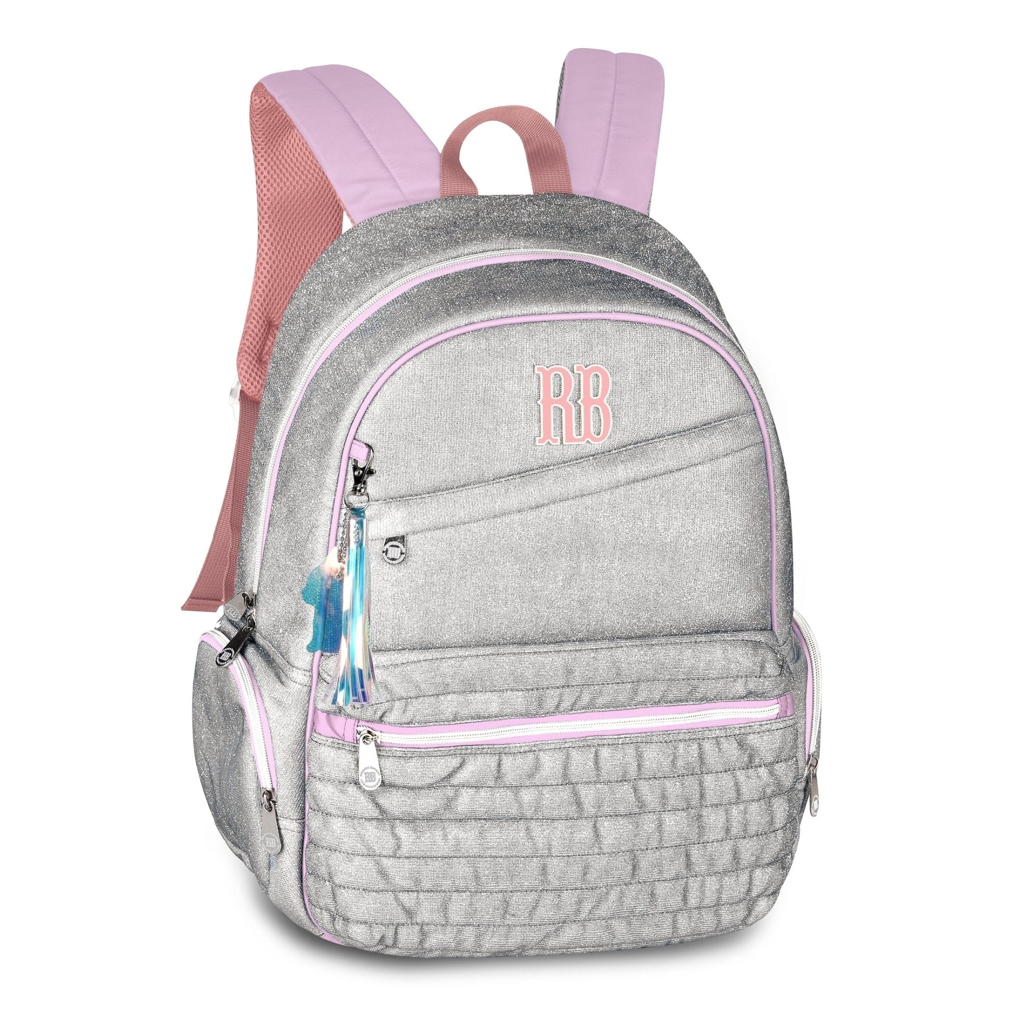 Mochila Rebecca bonbon 43cm Rosa brilhante - Papelaria Encantada