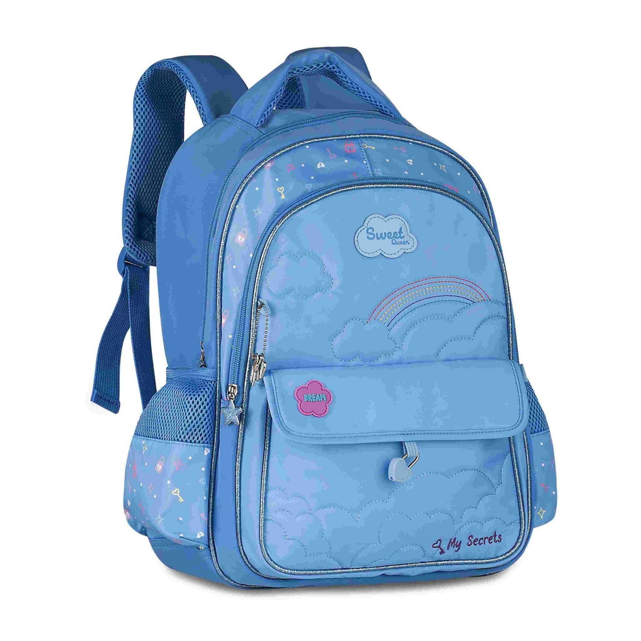Mochila Sweet Queen Azul 40cm - Papelaria Encantada