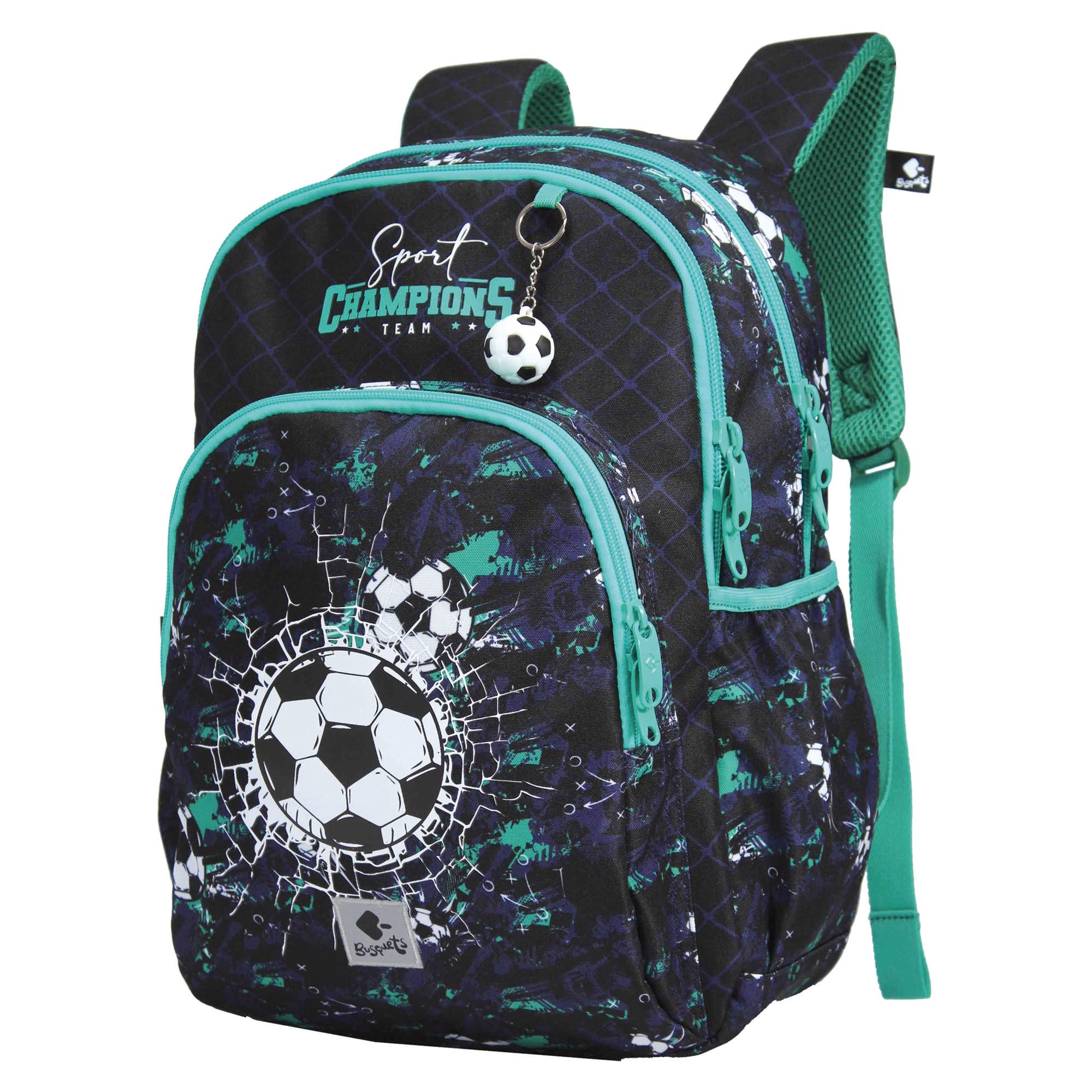 Mochila tripla Champions 45cm Busquets - Papelaria Encantada