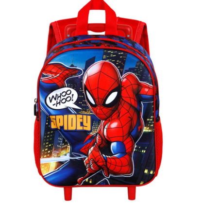 Mochila Trolley 3D Pré-escolar Spiderman - Papelaria Encantada