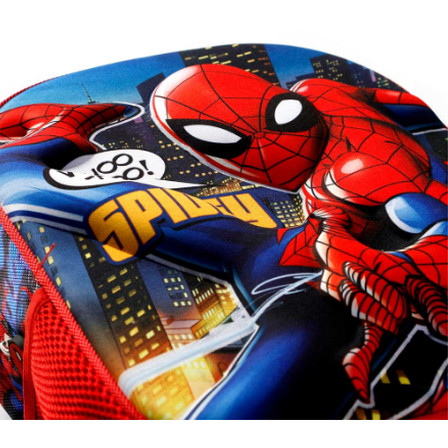 Mochila Trolley 3D Pré-escolar Spiderman - Papelaria Encantada