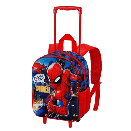 Mochila Trolley 3D Pré-escolar Spiderman - Papelaria Encantada