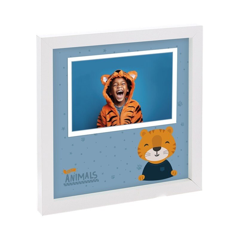 Moldura de fotografias Aurea Kids - Tigre - Papelaria Encantada