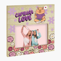 Moldura - Madeira - Capivara love - Papelaria Encantada