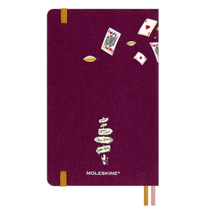 Moleskine Alice no pais das maravilhas capa dura liso Ed. Limitada - Papelaria Encantada