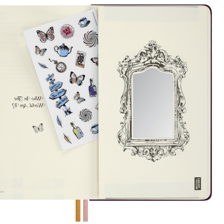 Moleskine Alice no pais das maravilhas capa dura liso Ed. Limitada - Papelaria Encantada