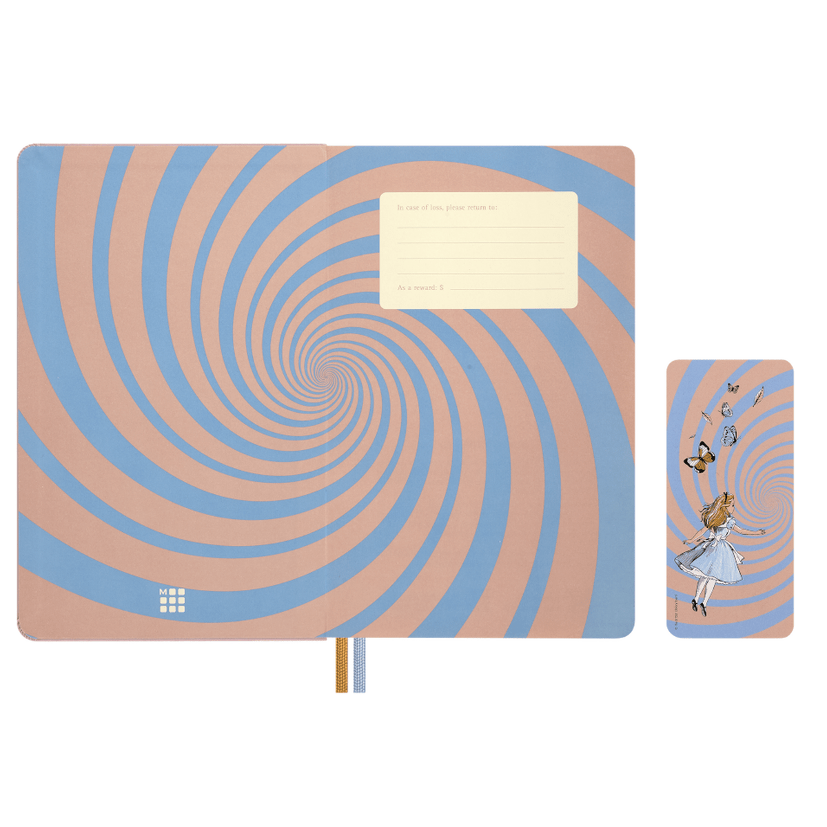 Moleskine Alice no pais das maravilhas Pautado Ed. Limitada - Papelaria Encantada