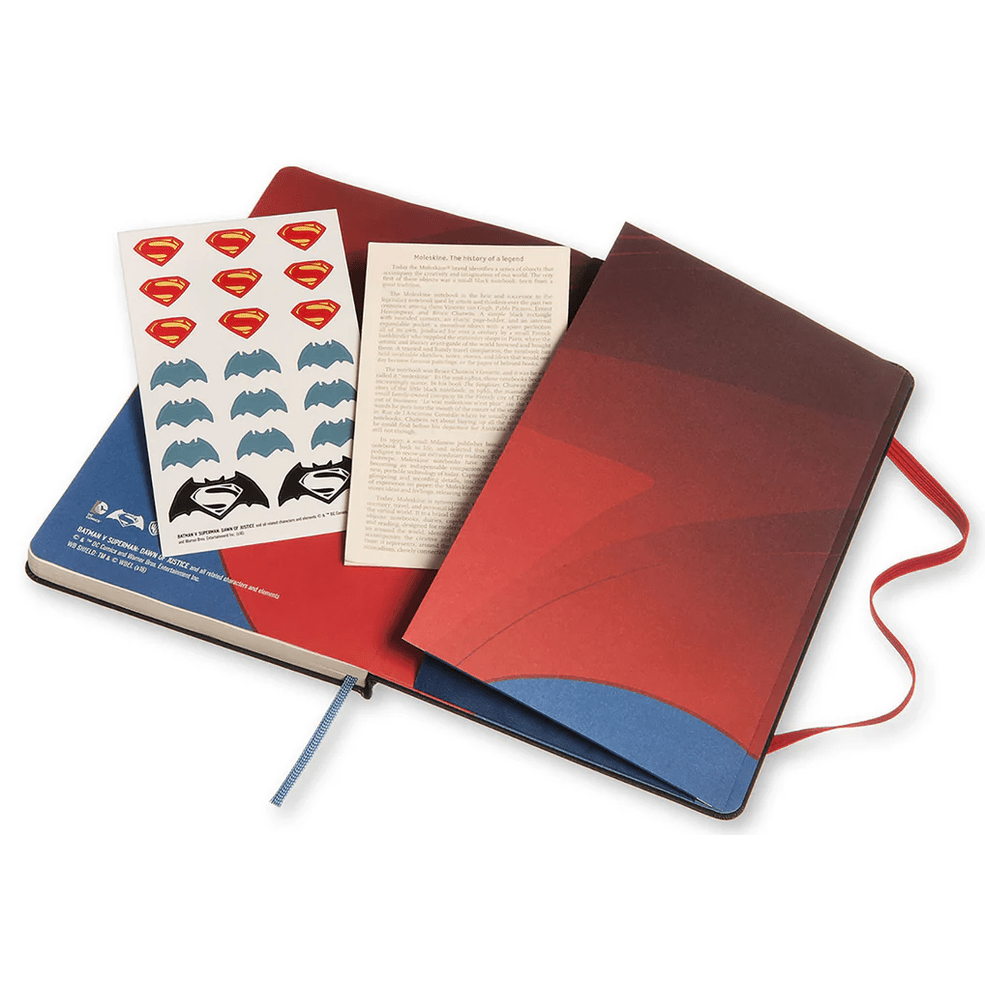 Moleskine Batman Vs Superman - Superman - Papelaria Encantada