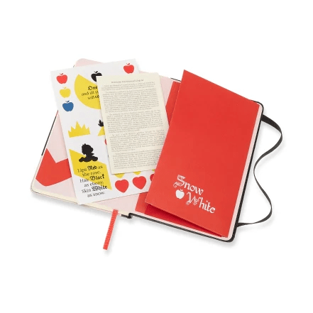 Moleskine Branca de Neve - Bow Bolso - Papelaria Encantada
