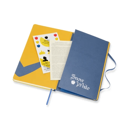 Moleskine Branca de Neve - Dress - Papelaria Encantada