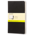 Moleskine Cahier Preto Conjunto de 3 13x21 liso - Papelaria Encantada