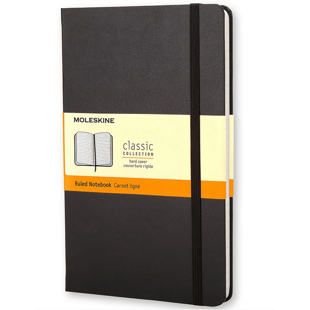 Moleskine Cahier Preto Conjunto de 3 13x21 pautado - Papelaria Encantada