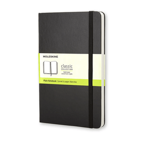 Moleskine Clássico Preto grande 13x21 Liso - Papelaria Encantada
