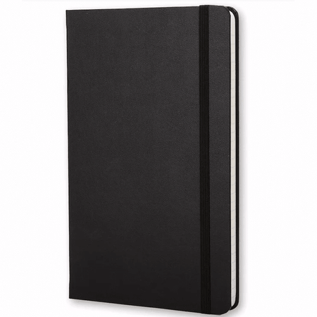 Moleskine Clássico Preto grande 13x21 Liso - Papelaria Encantada