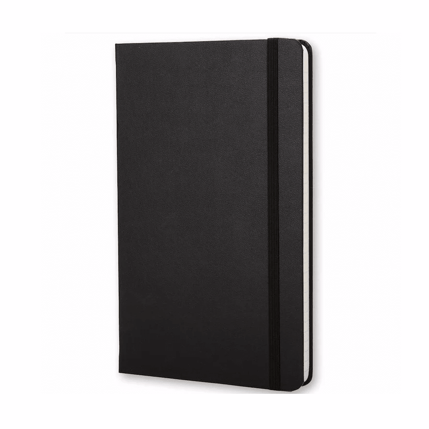 Moleskine Clássico Preto grande 13x21 pautado - Papelaria Encantada