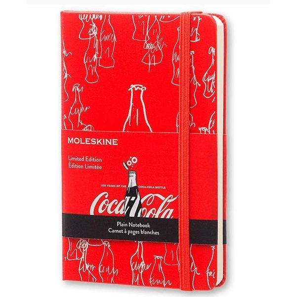 Moleskine Coca - cola ed. limitada Liso 9x14 liso - Papelaria Encantada