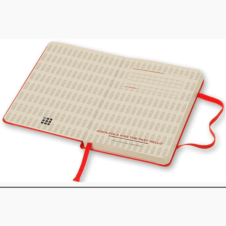 Moleskine Coca - cola ed. limitada Liso 9x14 liso - Papelaria Encantada