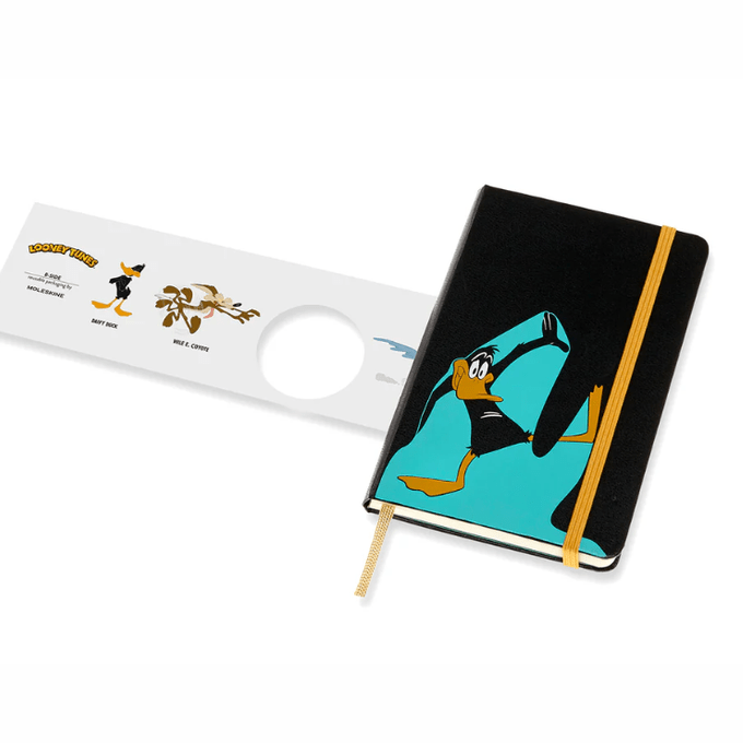 Moleskine Daffy Duck - Bolso Pautado - Papelaria Encantada
