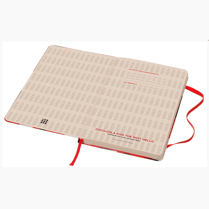 Moleskine grande liso ed. limitada Coca - Cola - Papelaria Encantada