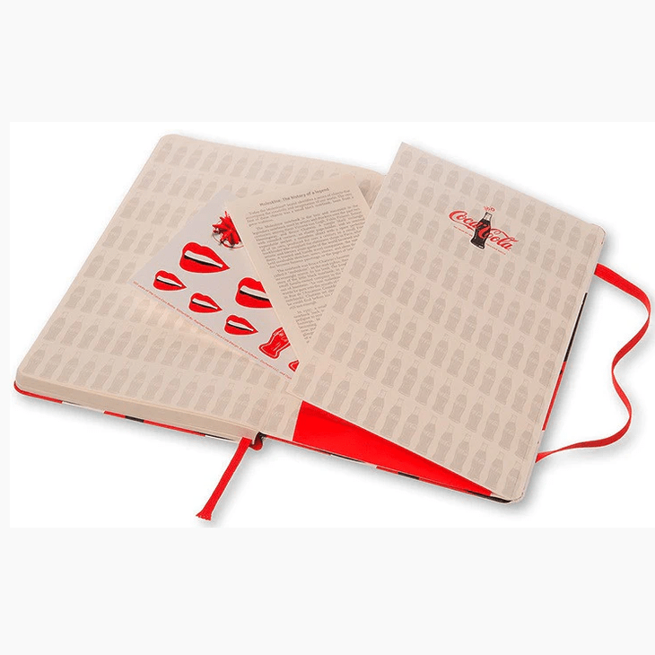 Moleskine grande liso ed. limitada Coca - Cola - Papelaria Encantada