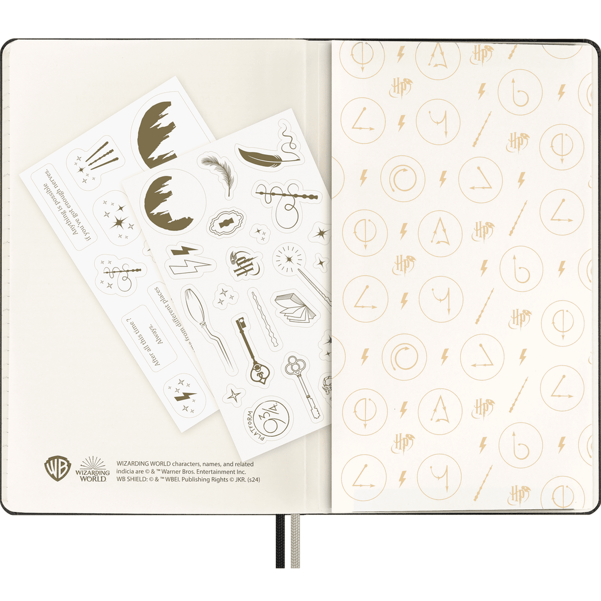 Moleskine Harry Potter - Lumus - Edi. Limitada - Papelaria Encantada