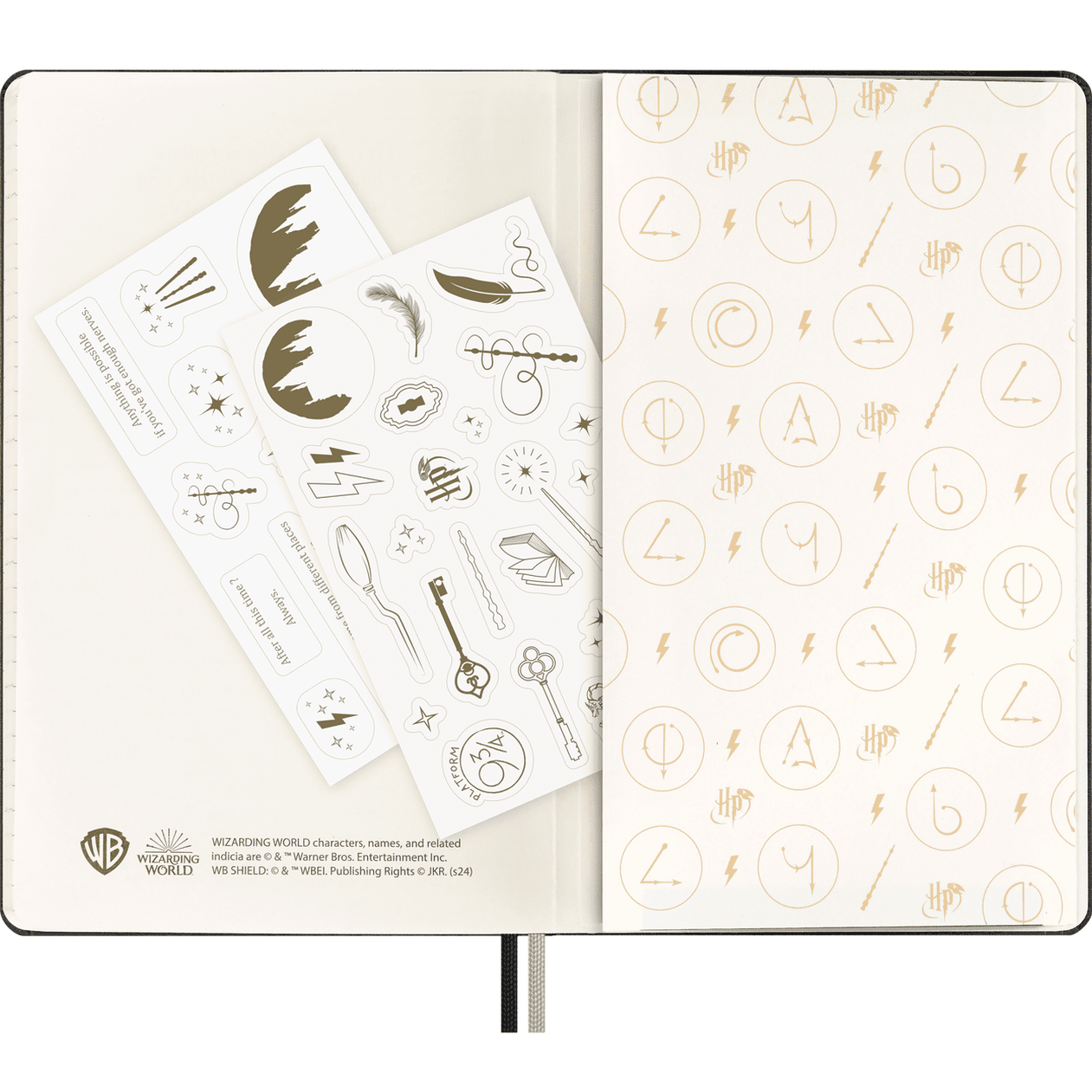 Moleskine Harry Potter - Lumus - Edi. Limitada - Papelaria Encantada