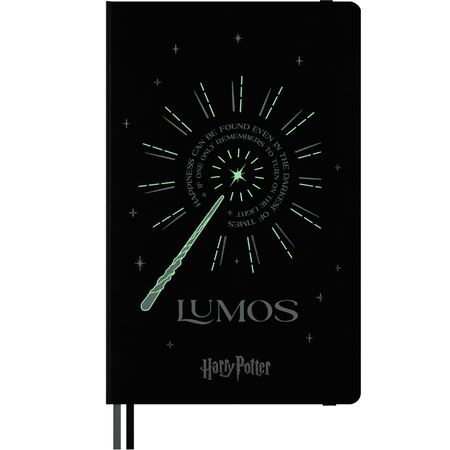 Moleskine Harry Potter - Lumus - Edi. Limitada - Papelaria Encantada