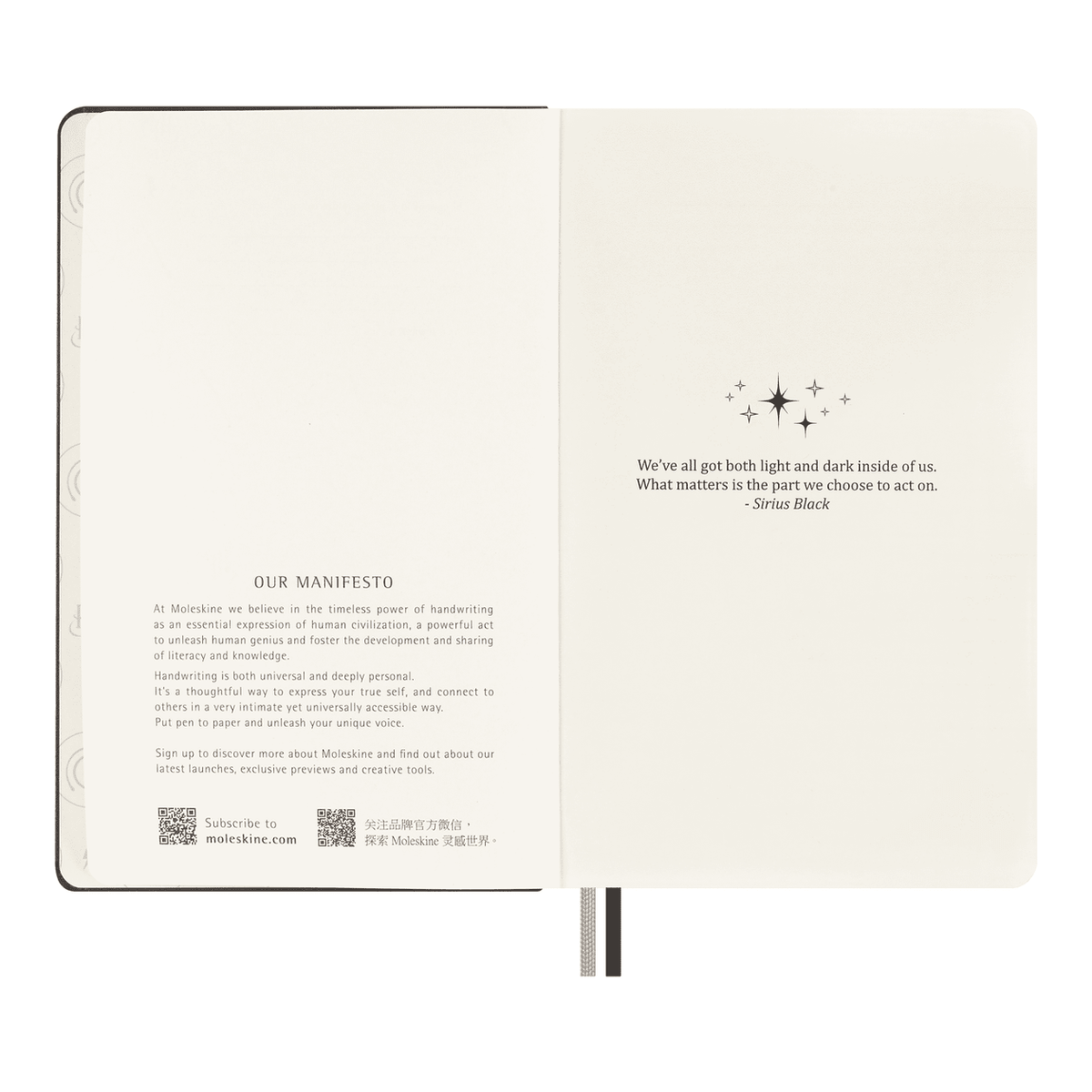 Moleskine Harry Potter - Lumus - Edi. Limitada - Papelaria Encantada