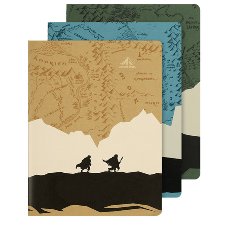 Moleskine O Senhor dos Anéis Cahier Journals – Conjunto de 3 Cadernos - Papelaria Encantada