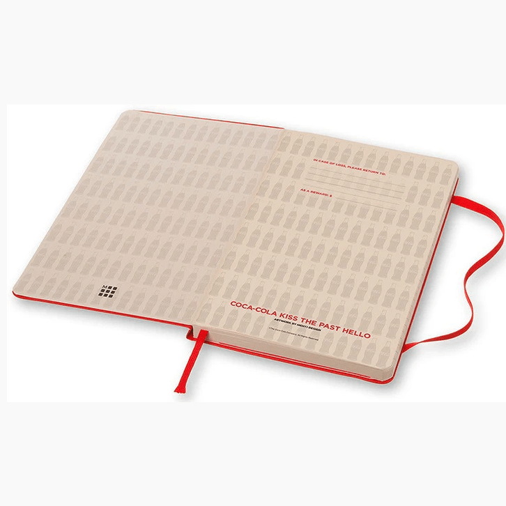 Moleskine pautado grande edi. limitada Coca - Cola - Papelaria Encantada