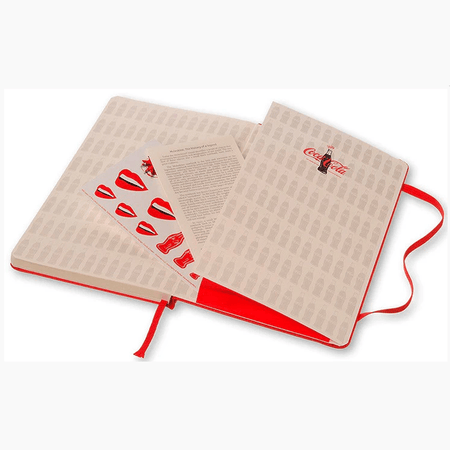 Moleskine pautado grande edi. limitada Coca - Cola - Papelaria Encantada
