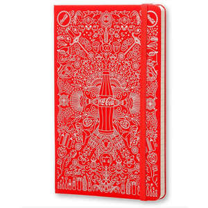 Moleskine pautado grande edi. limitada Coca - Cola - Papelaria Encantada