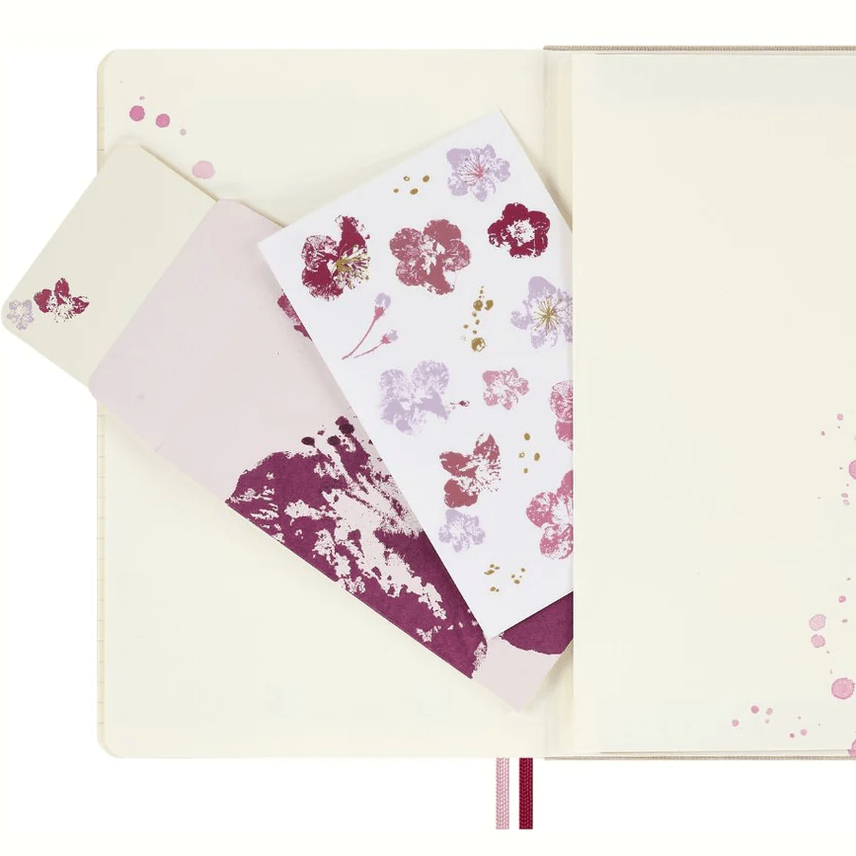Moleskine Sakura ed. limitada 9x14 pautado - Papelaria Encantada
